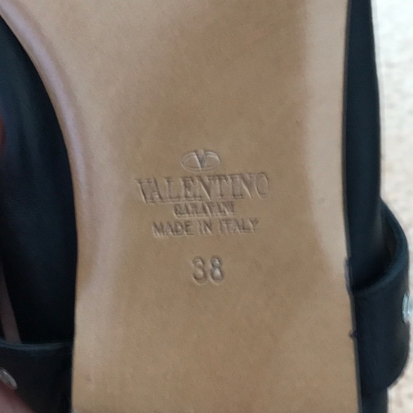 VALENTINO Metal Eyelet Ankle Strap Ballerina Flats - Picture 7 of 7